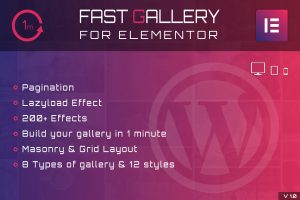 Fast Gallery for Elementor WordPress Plugin