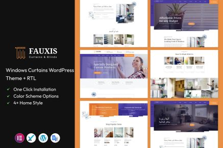 Fauxis- Windows Curtains 2.0.0 WordPress Theme