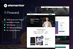 Finavest – Trading & Investment Elementor Pro Template Kit