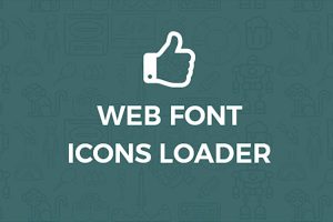Font icons loader for wordpress