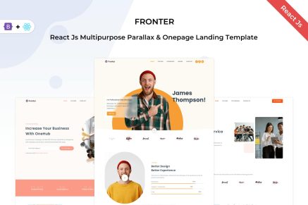 Fronter - React Js Multipurpose Landing Template