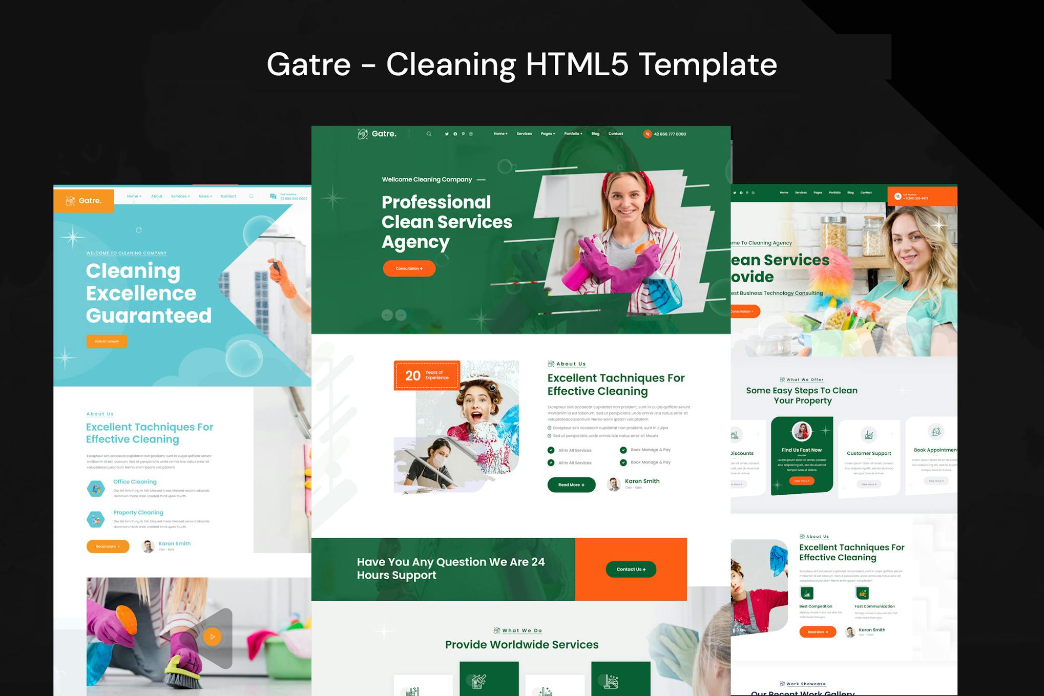 Gatre - Cleaning HTML5 Template