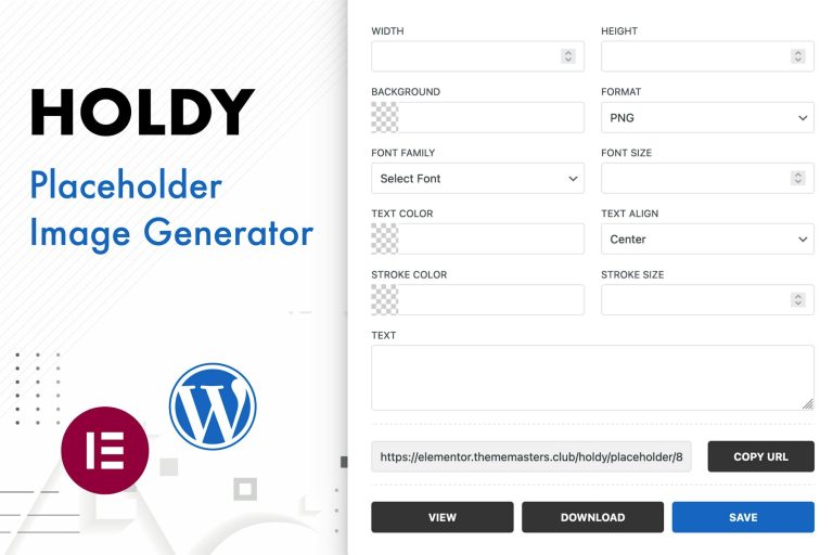 Holdy – Placeholder Image Generator .0
