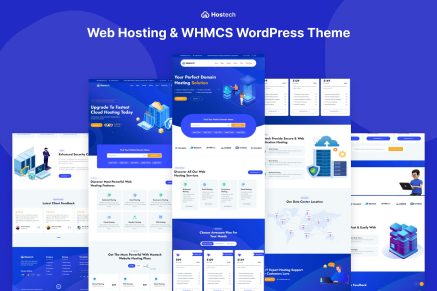 Hostech- Web hosting & WHMCS 1.0.0 WordPress Theme