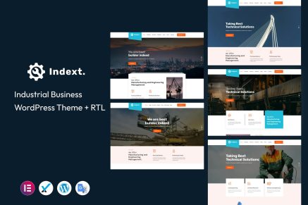 Indext- Industrial Business 2.3 WordPress Theme