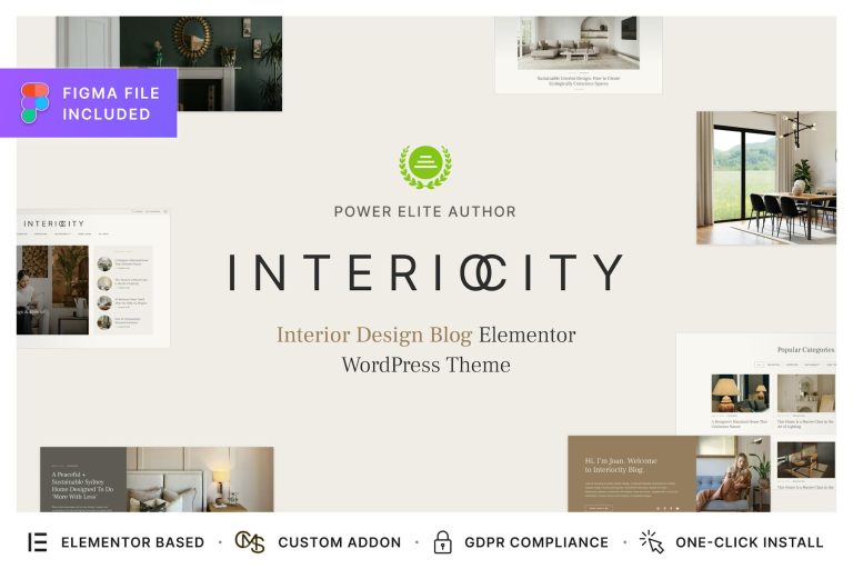 Interiocity – Interior Design Blog WordPress Theme