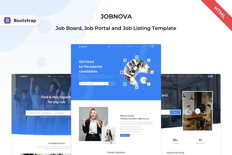 Jobnova – Job Board and Job Listing Template
