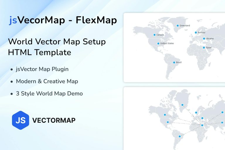 jsVectorMap World Vector Map Setup – FlexMap