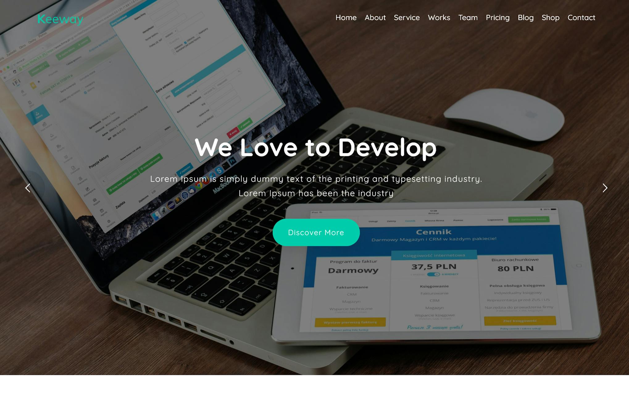 Keeway- Digital Agency One page 2.3 WordPress Theme