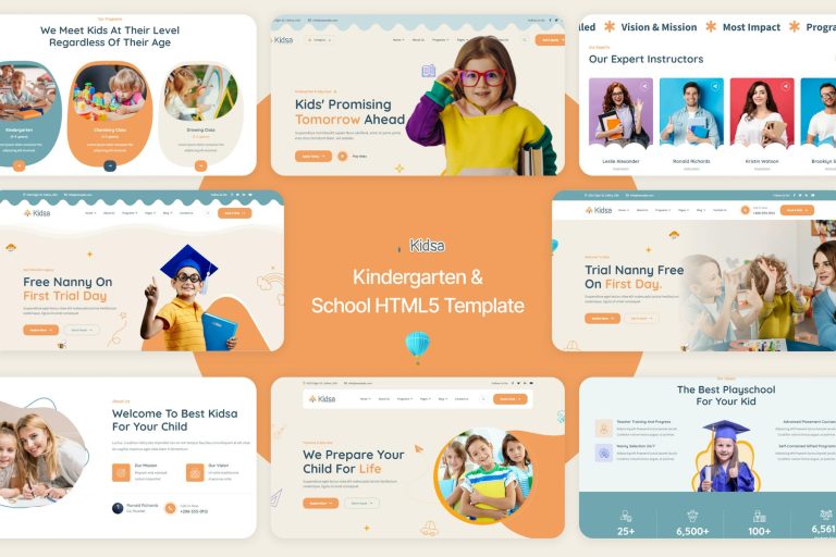 Kidsa – Kindergarten & School HTML5 Template