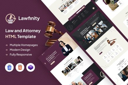 Lawfinity | Law and Attorney HTML Template