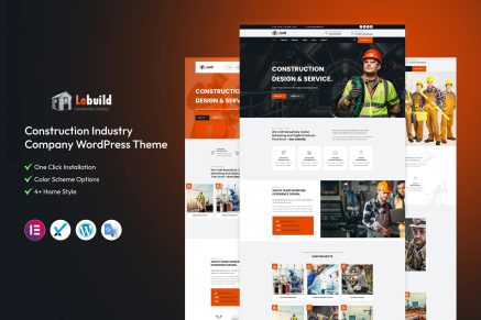 Lebuild- Construction Company 2.0.0 WordPress Theme