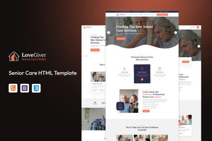 Lovegiver - Senior Care HTML Template