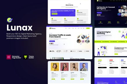 Lunax- Digital Marketing Agency 3.0 WordPress Theme