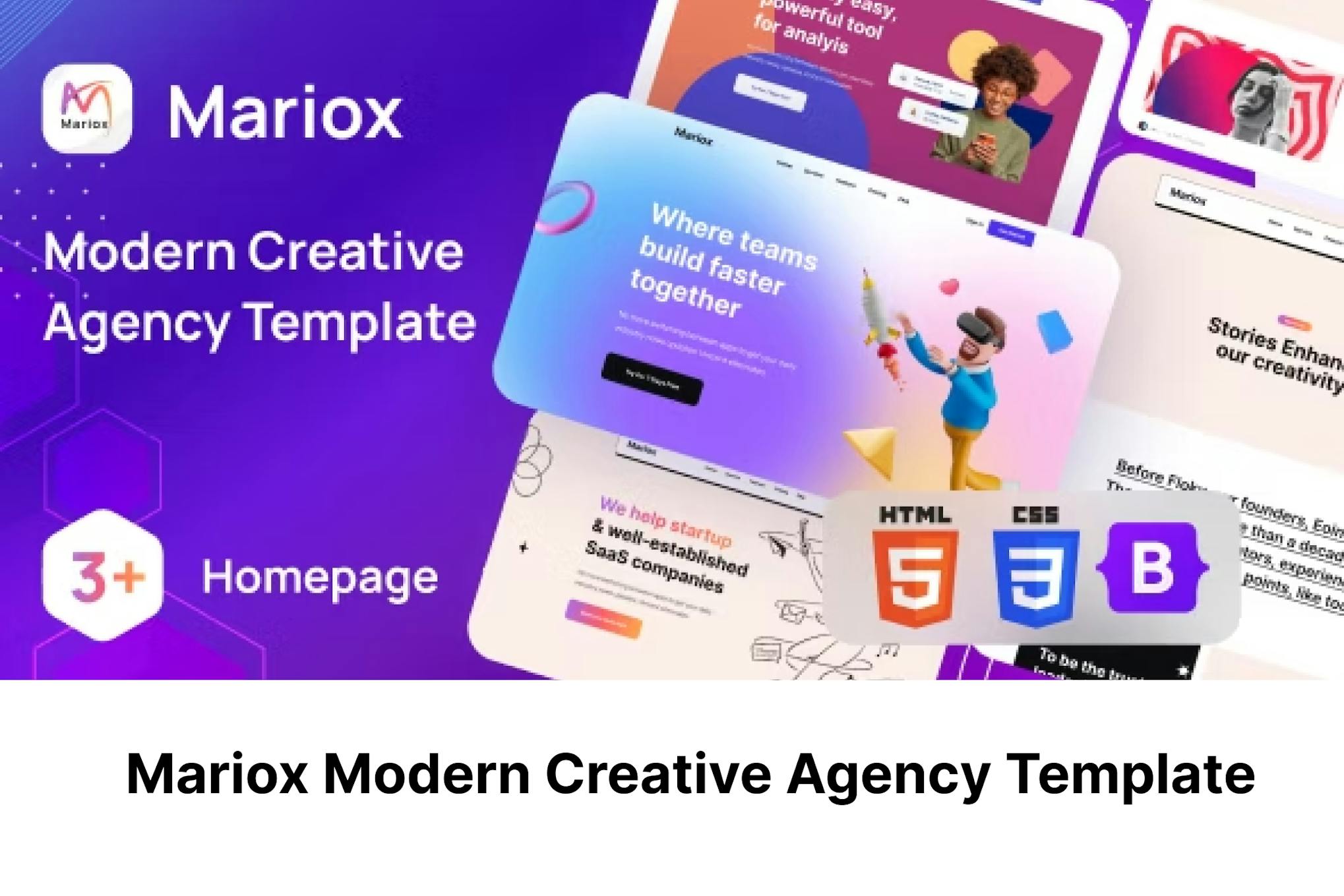 Mariox - Modern Creative Agency HTML5 Template