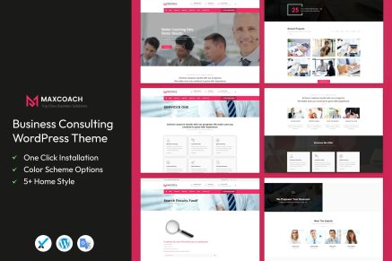 Maxcoach- Business Consulting 2.1 WordPress Theme