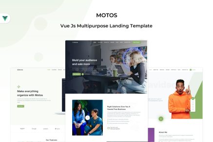 Motos - Vue Js Multipurpose Landing Template