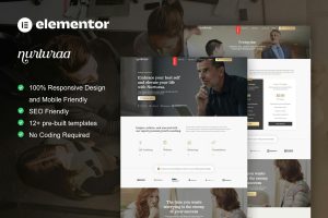 Nurturaa – Life Coach & Motivator Elementor Pro Template Kit