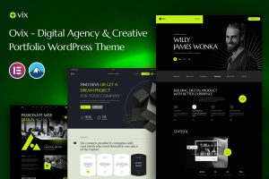 Ovix – Digital Agency & Portfolio WordPress Theme