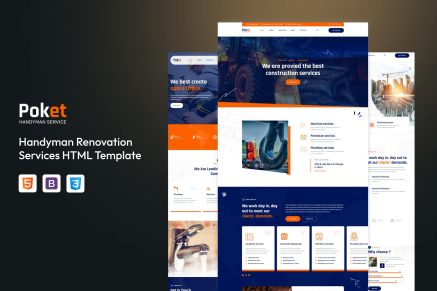 Poket - Handyman Renovation Services HTML Template