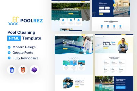 Poolrez | Pool Cleaning HTML Template