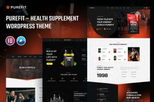 Purefit – Health Supplement WordPress Theme