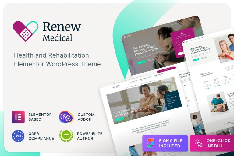 Renew Medical – Physiotherapy Rehab Clinic WordPress Theme