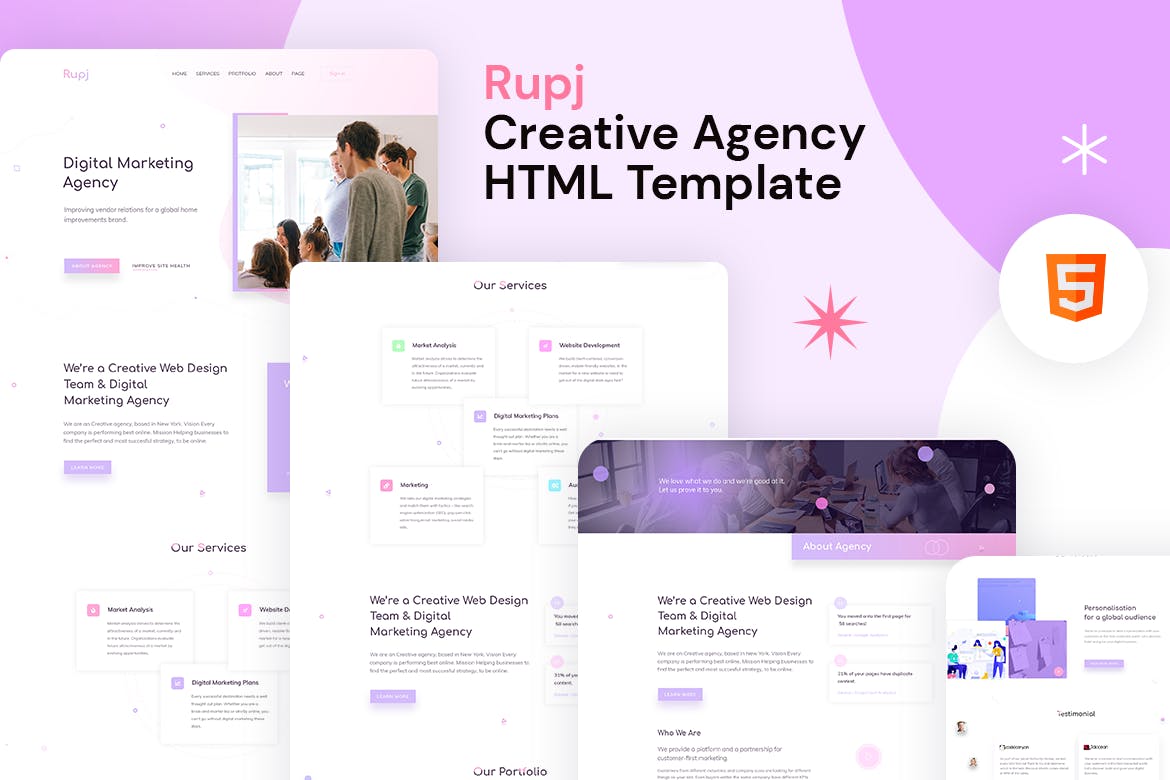 Rupj - Creative Agency HTML Template