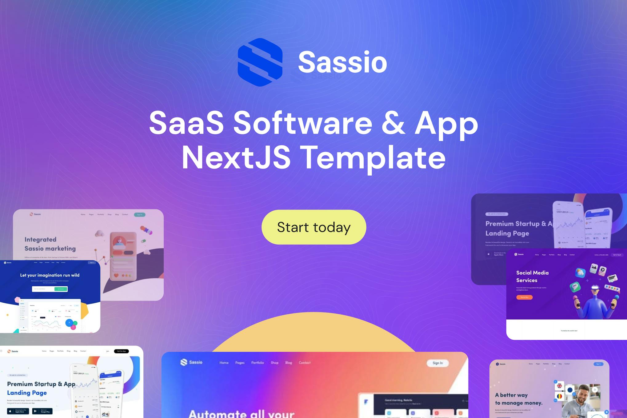 Sassio - SaaS Software & App NextJS Template