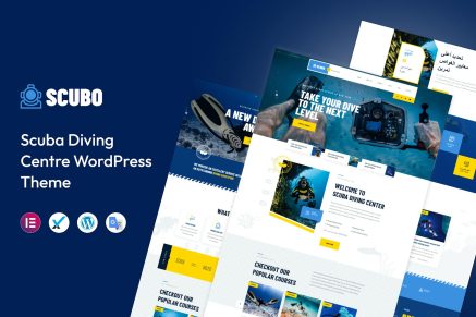Scubo- Scuba Diving Centre 1.0 WordPress Theme