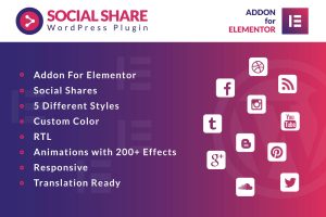 Social Share for Elementor WordPress Plugin