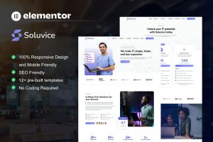 Soluvice – IT Solutions & Services Company Elementor Pro Template Kit