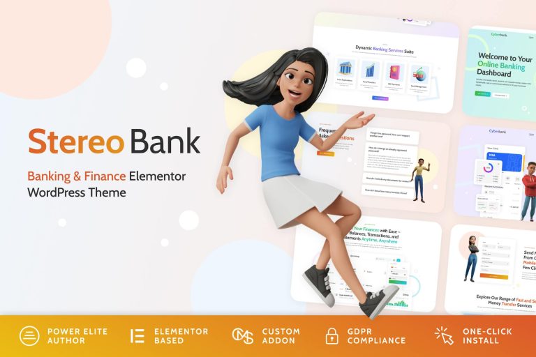 Stereo Bank – Business and Finance WordPress Theme