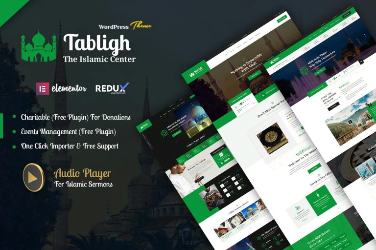 Tabligh – Islamic Mosque WordPress Theme