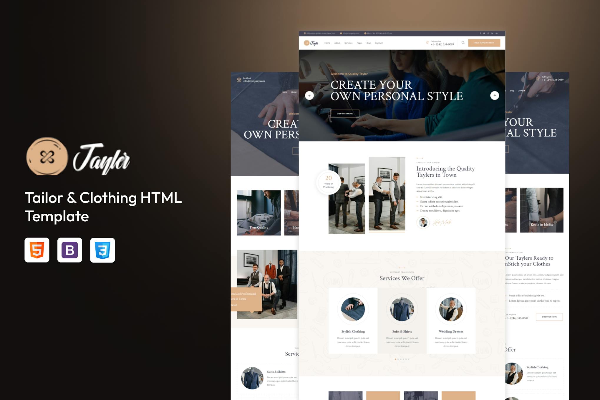 Tayler - Tailor & Clothing HTML Template