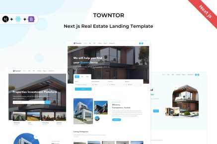 Towntor - React Next.js Real Estate Template