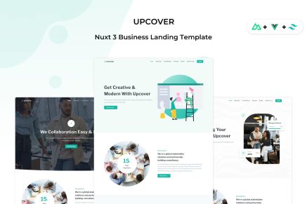 Upcover - Nuxt 3 Business Landing Page Template