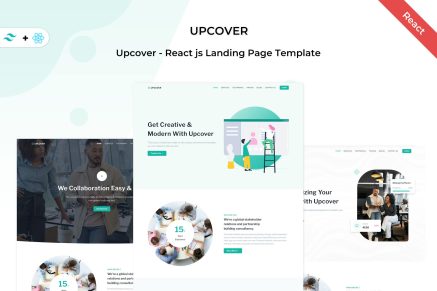Upcover - React Js Business Landing Page Template