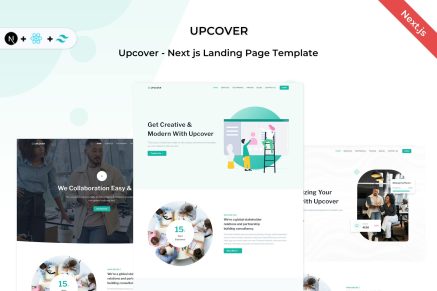 Upcover - React Next.js Business Landing Template