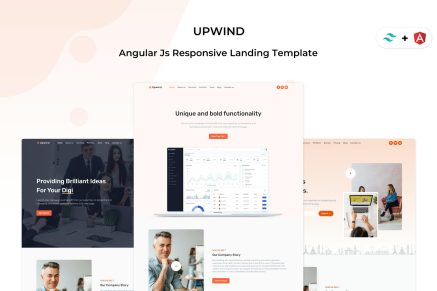 Upwind - Angular 16 Landing Template