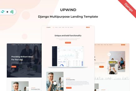 Upwind - Django 5 Landing Page Template