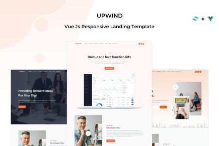 Upwind - Vue Js Landing Template