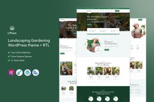 Uthan – Landscaping Gardening WordPress theme