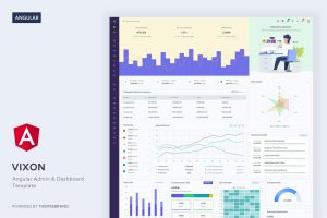 Vixon – Angular Admin & Dashboard Template