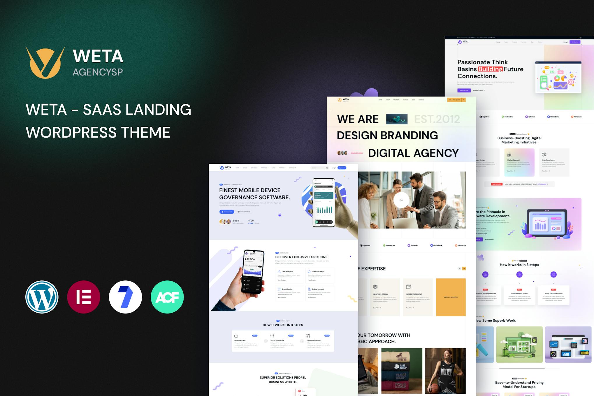WETA- SaaS Landing 1.0.2 WordPress Theme