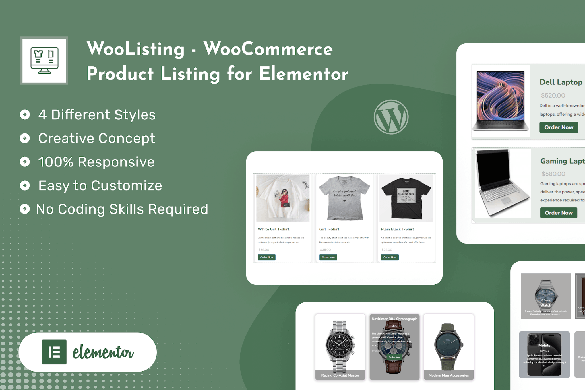 WooCommerce Product Listing for Elementor 1.0.1