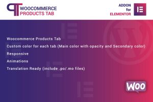 WooCommerce Products Tab for Elementor