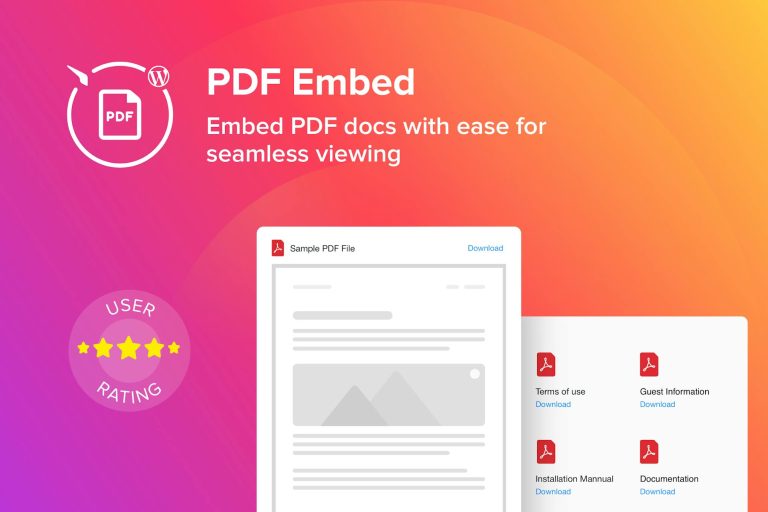 WordPress PDF Embed – Viewer Plugin