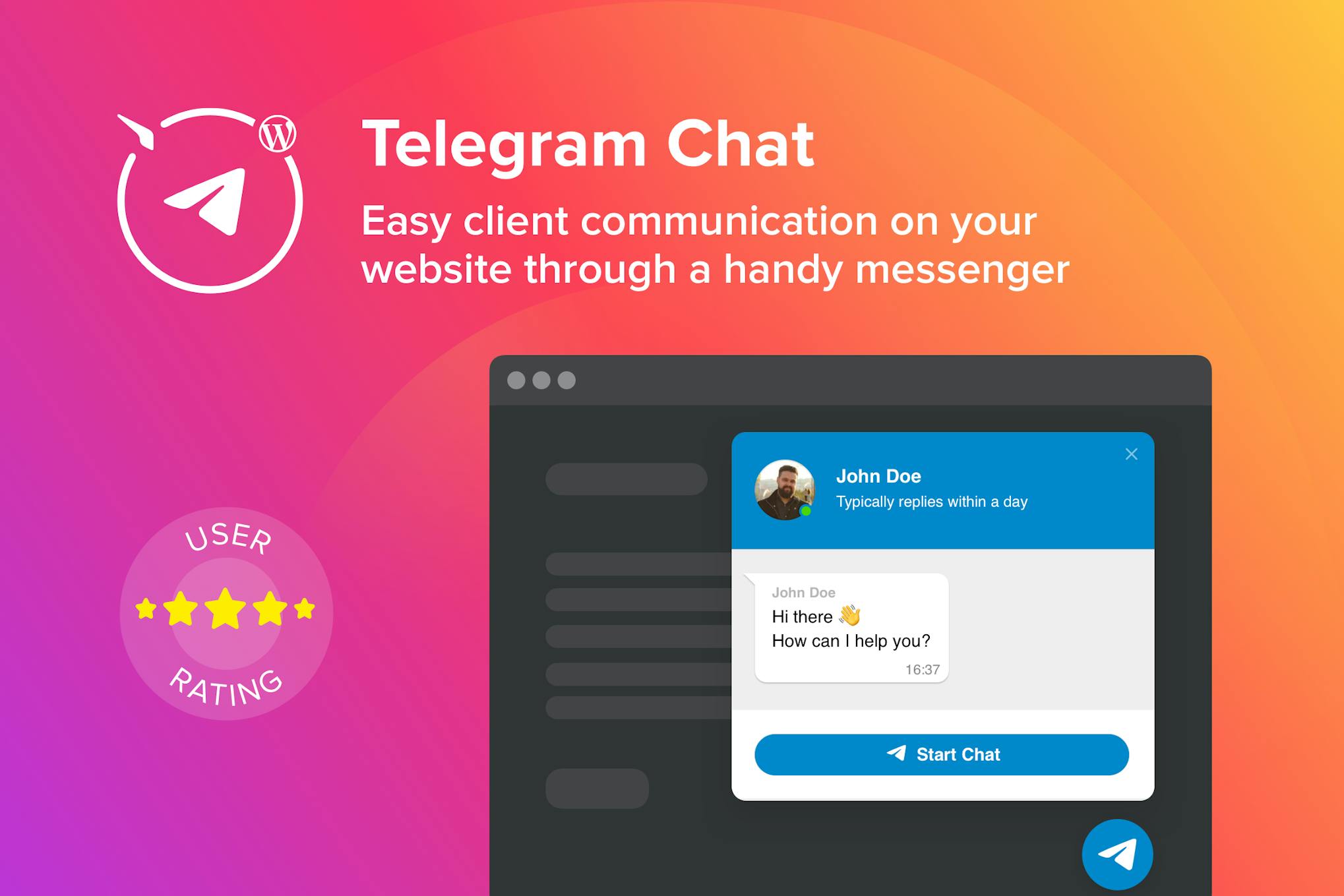 WordPress Telegram Chat Plugin 1.1.0