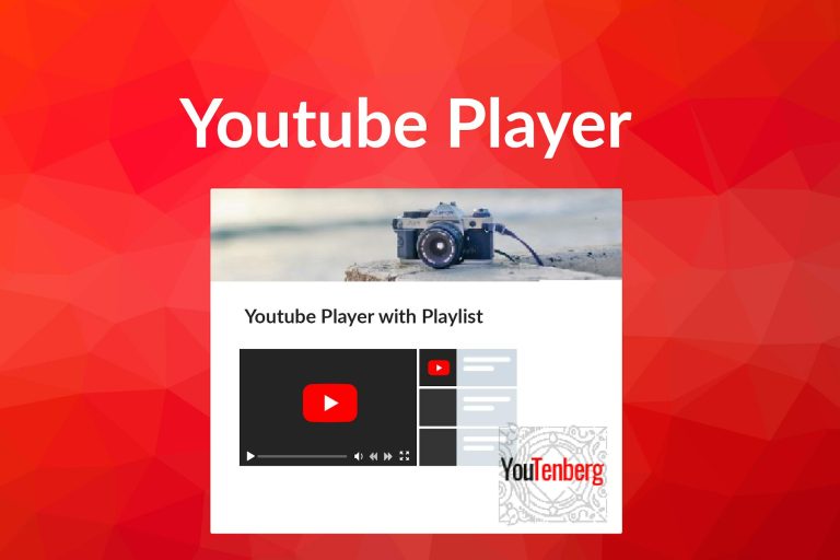 Youtenberg – Gutenberg YouTube Player with Playlist